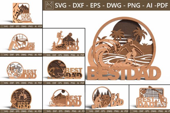 Download Best Dad Layered SVG Bundle Set SVG - Dad layered svg Collection