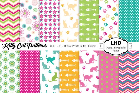 Download Kitty Cat Digital Paper - Premium Resources