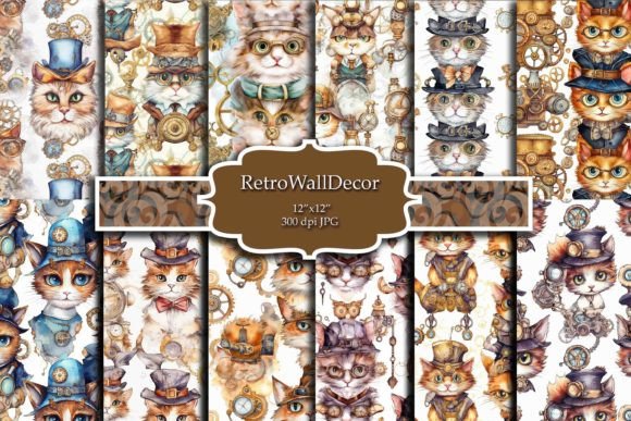 Download Steampunk Kitty Paper - Premium Resources