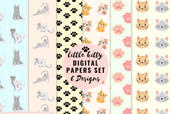 Download Little Kitty Digital Papers - Premium Bundle